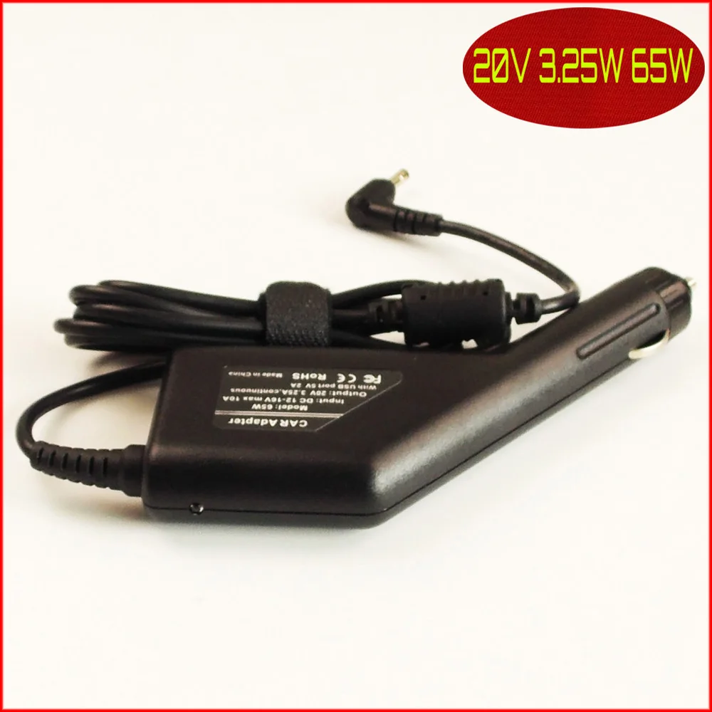 Ноутбук DC Power автомобильное зарядное устройство 20V 3.25A + USB для Lenovo Ideapad 310-15IAP 80TT