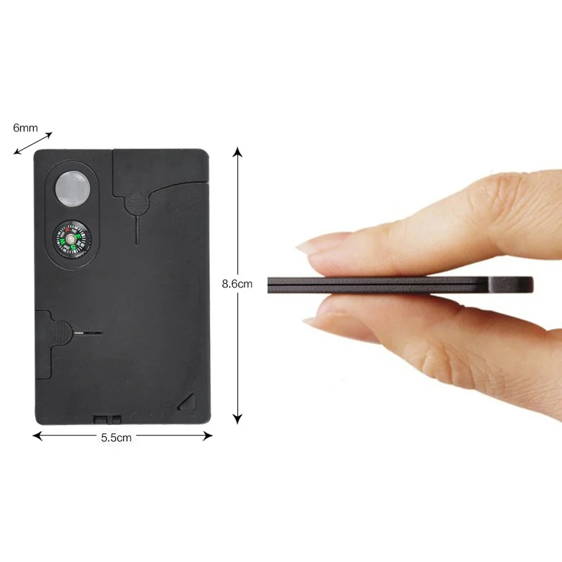 Сверхлегкий Открытый Охота выживания Кемпинг Карманный военный Кредитная карта