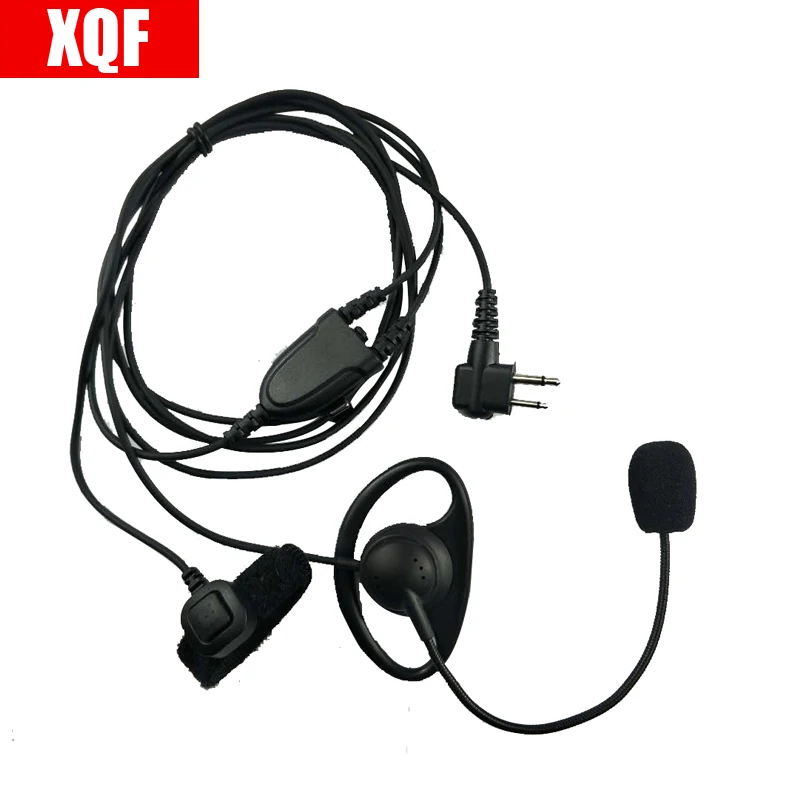 XQF 2 pin PTT D Shape M Finger гарнитура Mic для Motorola GTI GTX LTS2000 VL50 VL130 PMR446 ECP100 PR400 Radio|motorola mic|motorola