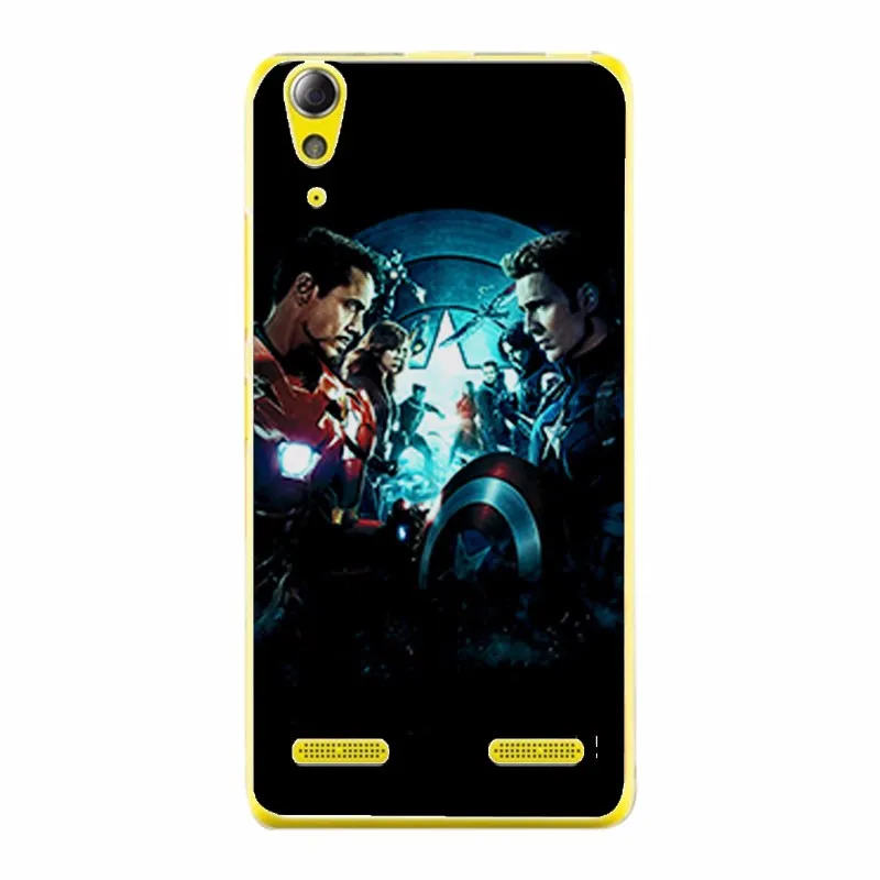 Чехол-накладка для lenovo K3 A6000 A6010, очаровательный чехол Marvel, Мстители, Капитан Америка, щит, Железный человек, Человек-паук, Fundas для lenovo A6010