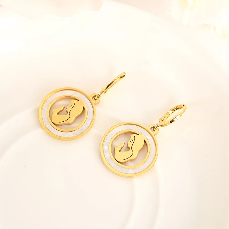 Милые cz золотые висячие серьги с кристаллами из горного хрусталя Мэри пеньковое