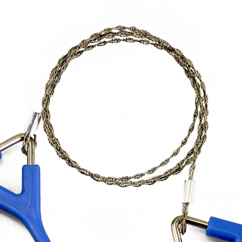 

New 2PCs Outdoor Plastic Steel Wire Saw Ring Scroll Travel Camping Hiking Hunting Climbing Survival Tool Emergency Survival Gear