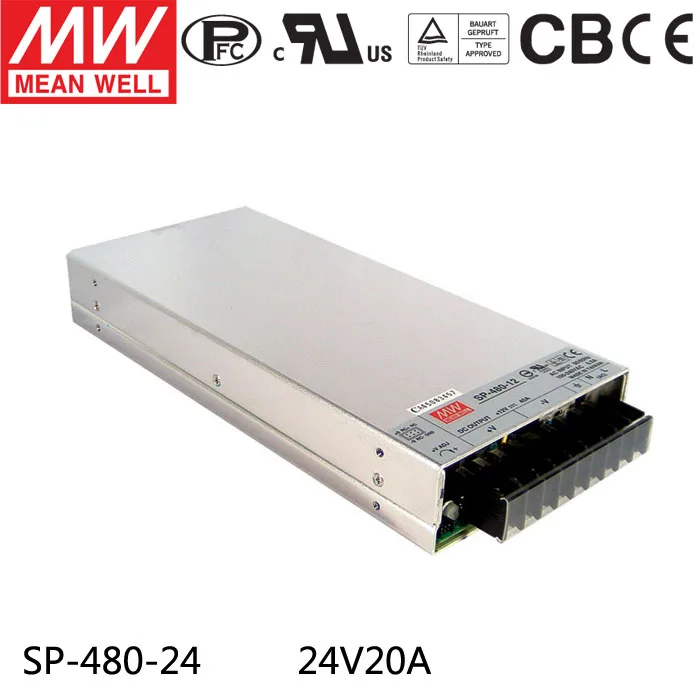 Первоначально подлинное Тайвань meanwell ВЕЛ активную SP-480-24 PFC 480 Вт питания 24V20A |