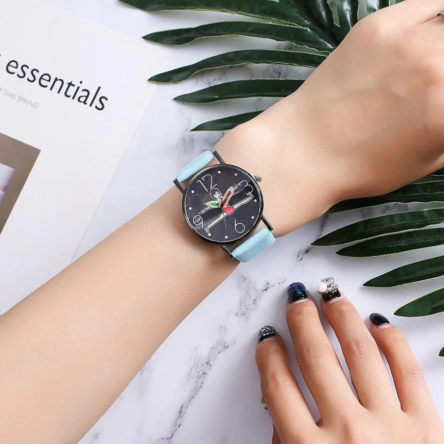 2018 Новый ремешок часы Аналоговые наручные Reloj Mujer Женские повседневные кварцевые