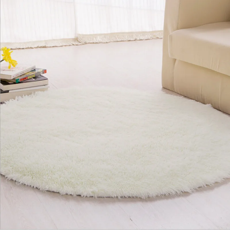 Бесплатная доставка Нескользящие плотные большие круглые напольные ковры 100*100*4 5