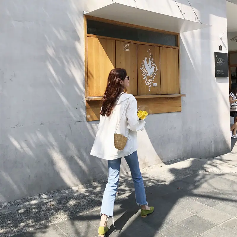 Hzirip Women Blouses New 2019 Spring Summer Fashion Long Sleeve Blouse Cardigan Shirt Tops Solid Shirts Clothing Blusas | Женская одежда