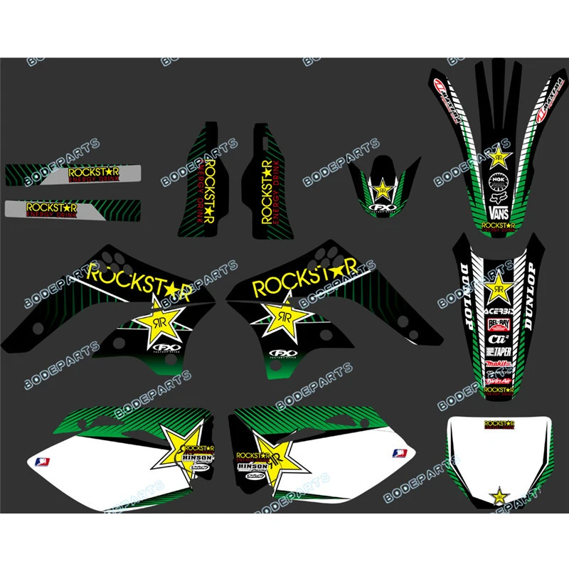 Наклейка для мотоцикла Drit Pit Bike графический Набор KAWASAKI KXF 450 KXF450 KX450F 2006 2007