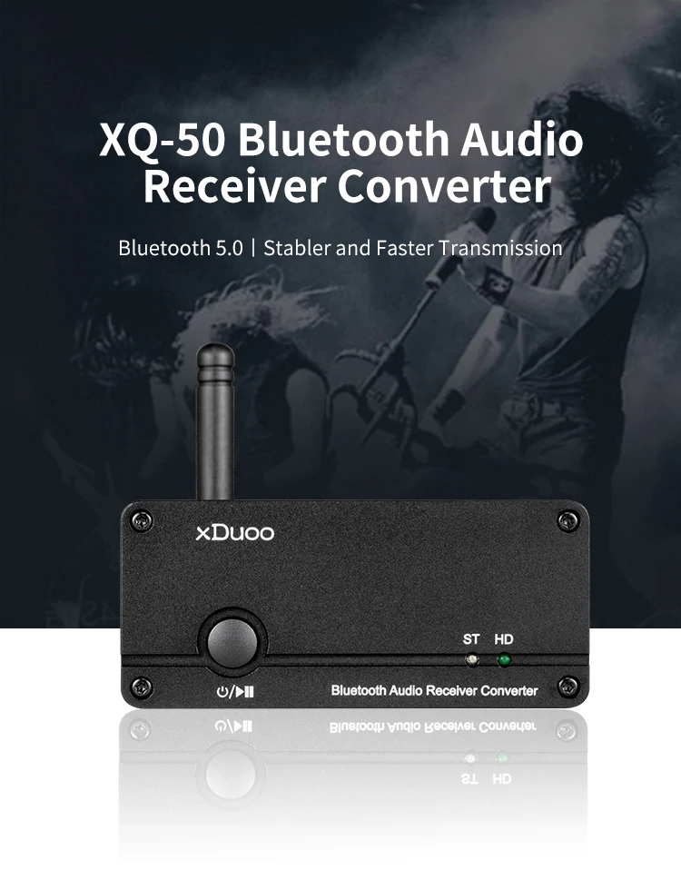 XDUOO XQ-50 Bluetooth DAC ES9018K2M DAC Bluetooth аудио приемник конвертер Поддержка ПК USB Поддержка aptX/SBC/AAC