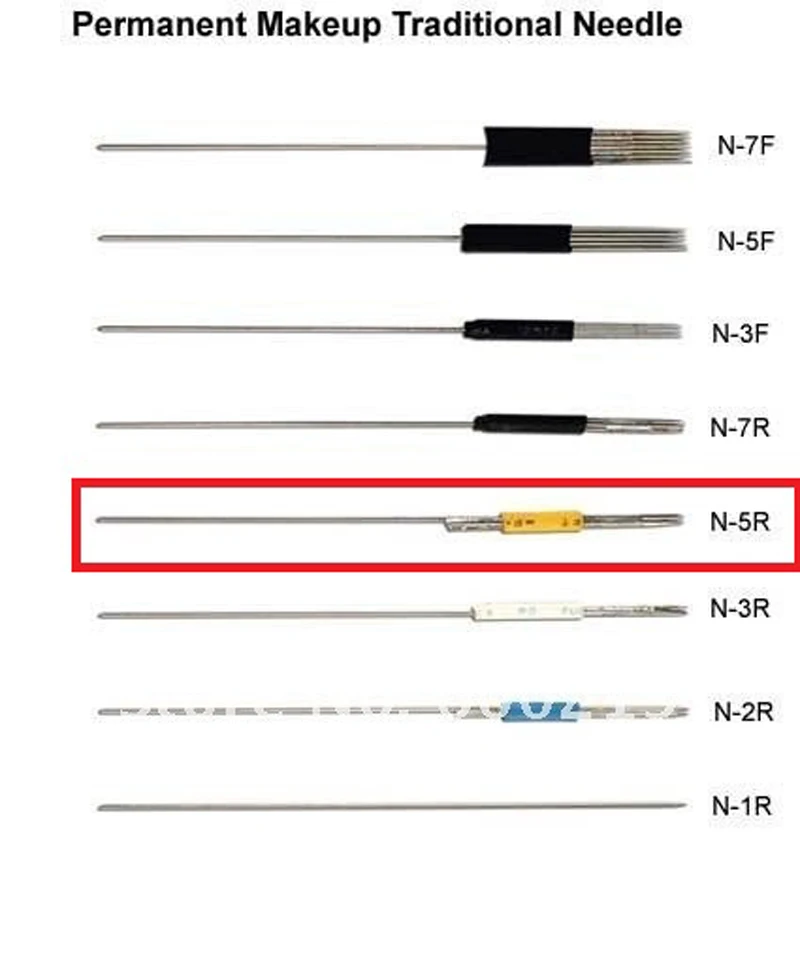 100 шт Перманентный макияж традиционная игла 5R для подводки губ и татуировки