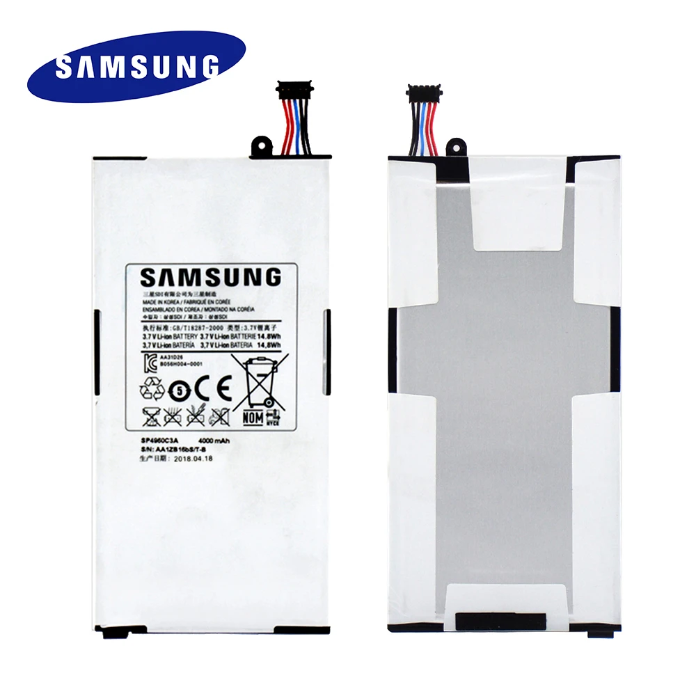 

For Samsung Galaxy Tab P1000 SP4960C3A GT P1010 Original Tablet Battery Replacement Tablets Batteria Akku 4000mAh + Free Tools