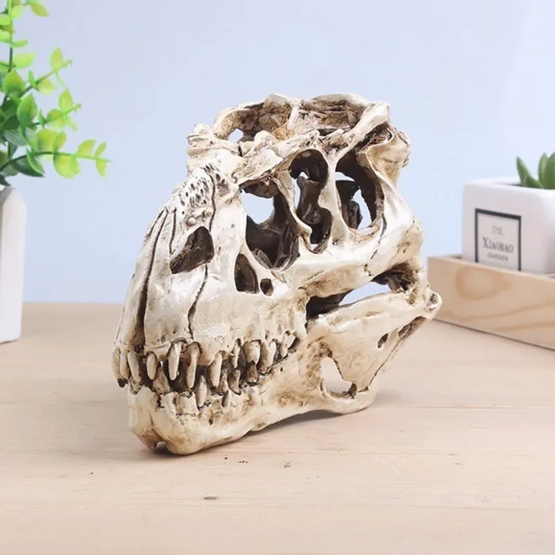 Тираннозавр череп Т Рекс уникальные аквариумные украшения Статуя Fossil украшение