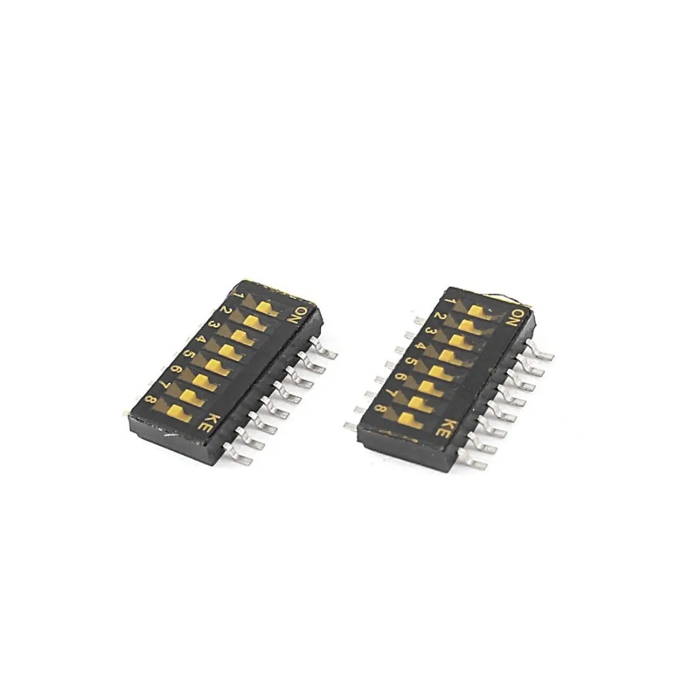 Коммутатор SMT SMD 5 шт./лот типа слайд шаг 1 27 мм 2 ряда 4 контакта положения/8