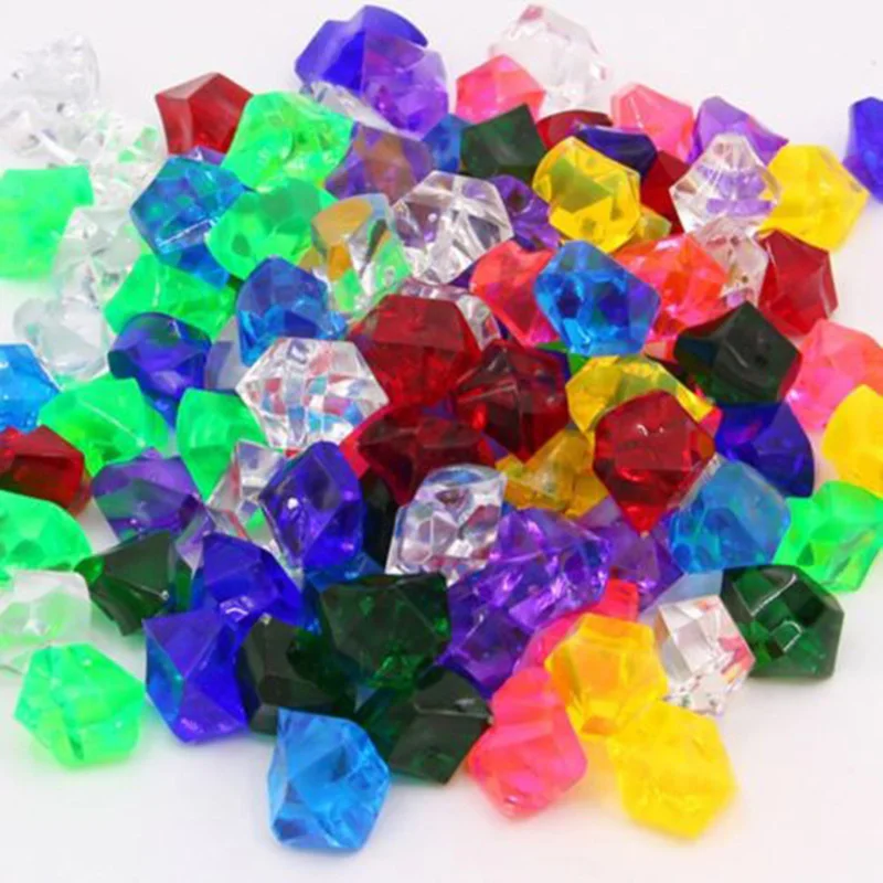 120 шт Пластиковые бриллианты пират золото Играть Игрушка монеты День рождения