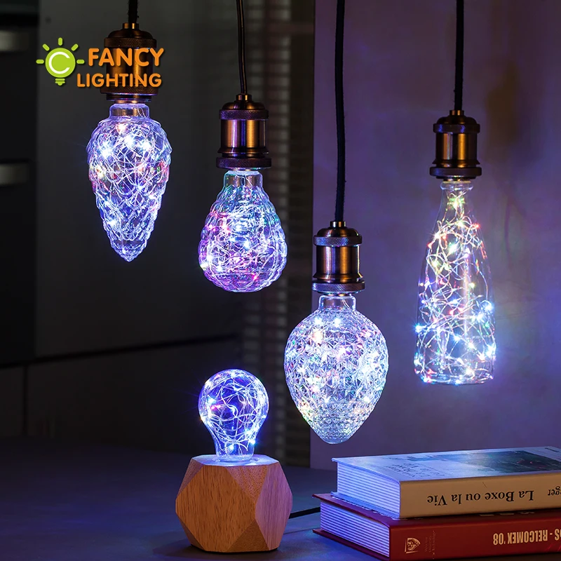 Led bulb Winebottle RGB led lamp E27 Decorative bombillas for Gift home/living room/bedroom decor 110V 220V ampoule | Лампы и