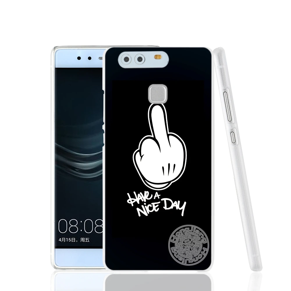 HAMEINUO черный простой дизайн модный Кот Череп чехол для телефона huawei Ascend P7 P8 P9 P10 lite