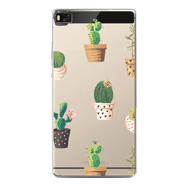 Мягкий прозрачный ТПУ чехол Dinasour для huawei P10plus P8 P9lite honor 3c 4c 6a 7 8 9 5c Fundas Lemon Shell Cover