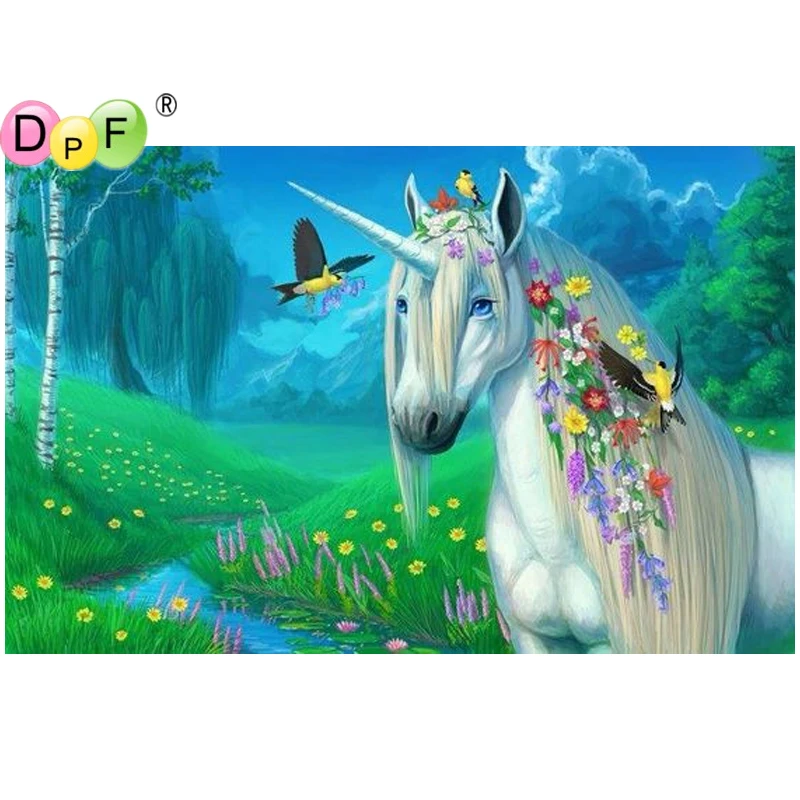 

DPF DIY wildebeest 5D wall painting mosaic kit full square diamond painting cross stitch diamond embroidery crafts home decor