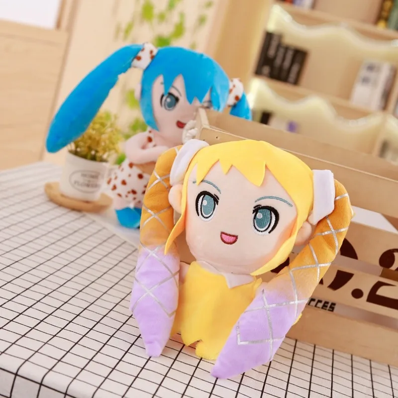 1 шт. Kawaii японский аниме фигурка Вокалоид Хацунэ Мику Ститч брелок кулон в форме
