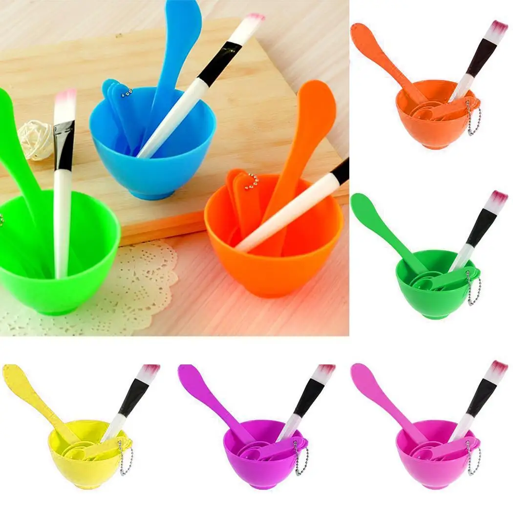 Сделать Ложка чаша мерная маска Набор инструментов DIY кисточка