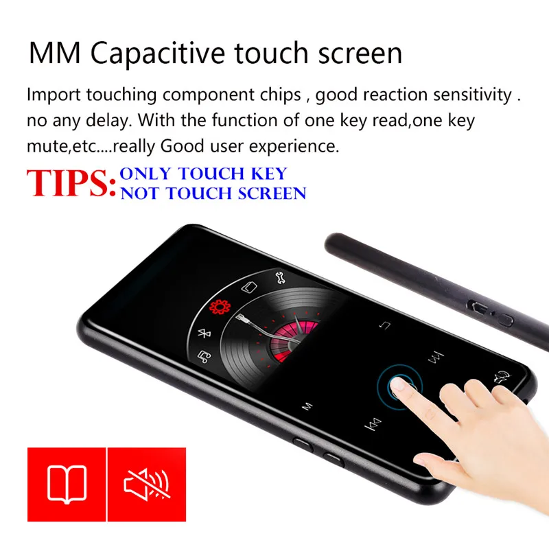 20 штук 2 4 &quotTFT 8 ГБ/16 ГБ Bluetooth 1 MP3 MP4 по производству металлических сенсорная