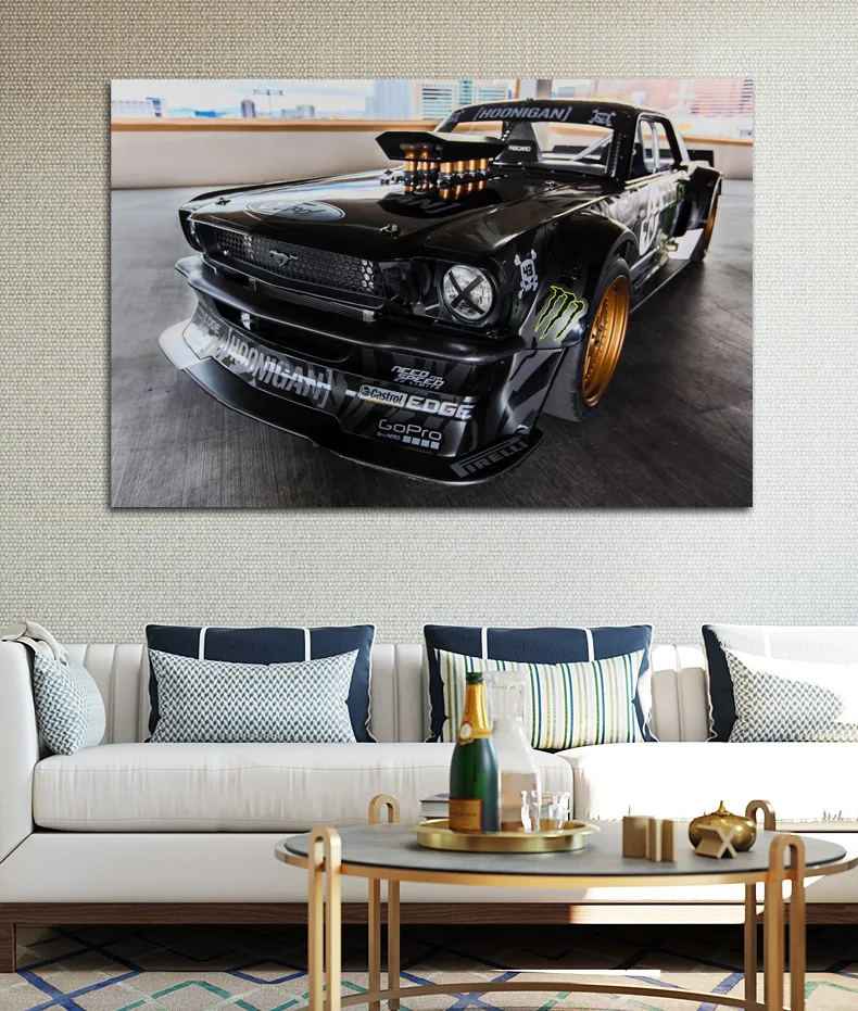 Mustang RTR Дрифт тюнинг мышцы Горячие стержни спортивный автомобиль KA234 гостиная