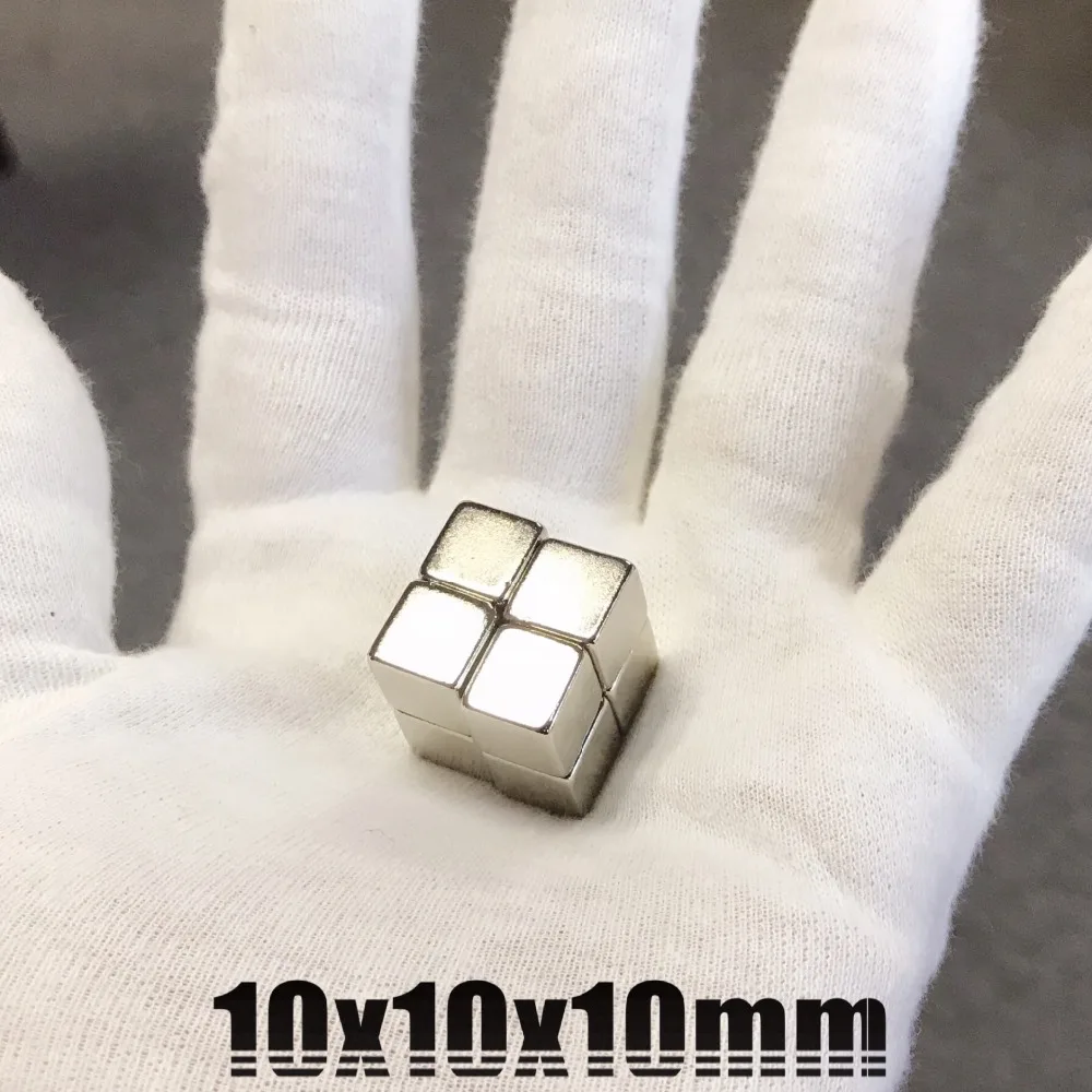 27 шт. Пазлы для взрослых 10x10x10 мм сильный прямоугольник редкоземельный неодимовый магнит, кубики блок с неодимовыми магнитами 10*10*10 мм