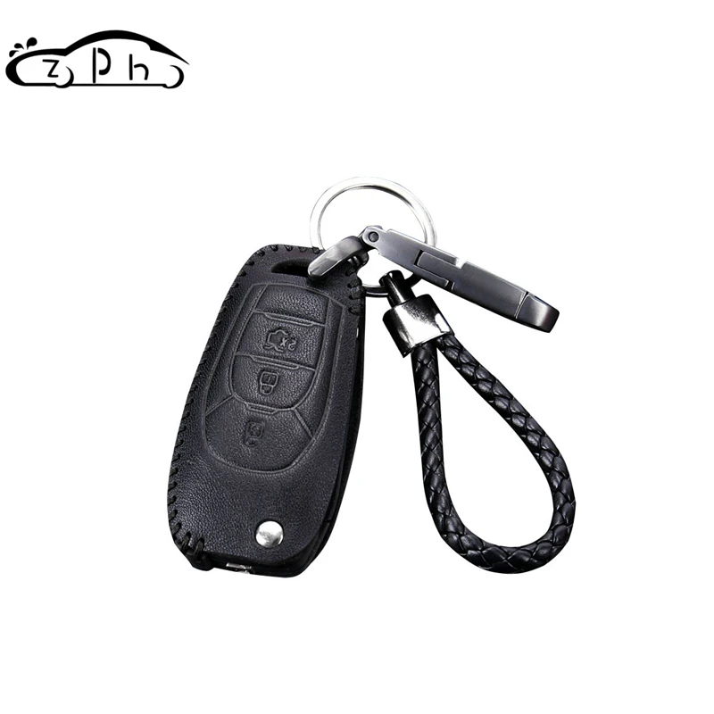 Кожаный чехол для автомобильного ключа FOB Chevrolet Chevy Cruze 2017 2018 2019 4 кнопки флип пульт