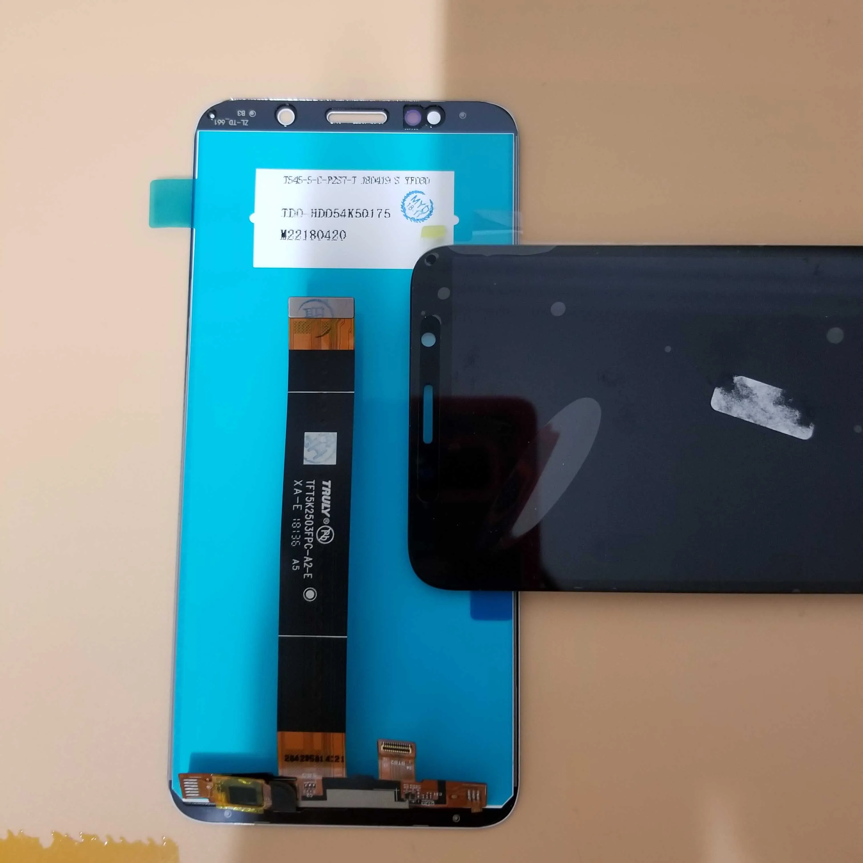 Русская версия 5,45 дюймов для huawei Honor 7A dua-l22 7S DUA-LX2 ЖК-дисплей кодирующий преобразователь сенсорного экрана в сборе с рамкой - Цвет: black Good LCD