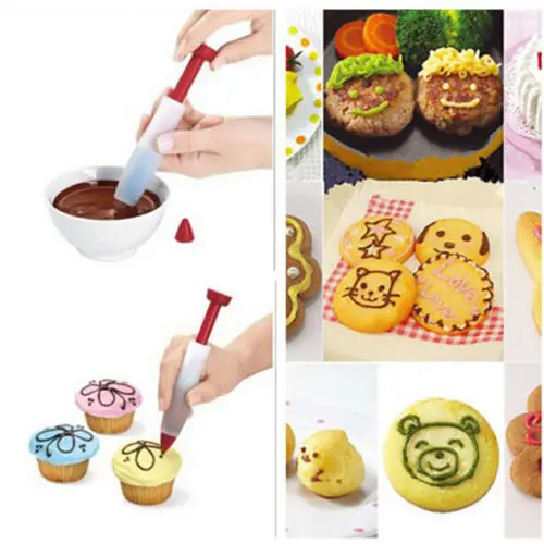 1 шт. силиконовая забавная ручка для рисования еды шоколадная украшения торта