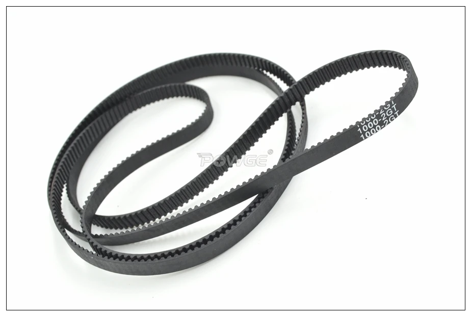 Ремень ГРМ POWGE 900/930/950/976/1000 2GT с 6/9 мм зубцами 450/465/475/488/500 GT2 резиновый синхронный