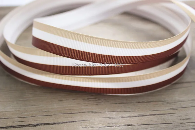 wholesale 100 Yards 3/8&quot (9-10mm) of single-sided pink white and light blue striped Wedding Craft grosgrain ribbon | Дом и сад