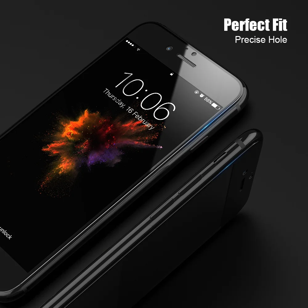 Ультратонкое закаленное стекло FLOVEME для iPhone 8 7 6S Plus 9H Защитная пленка экрана с