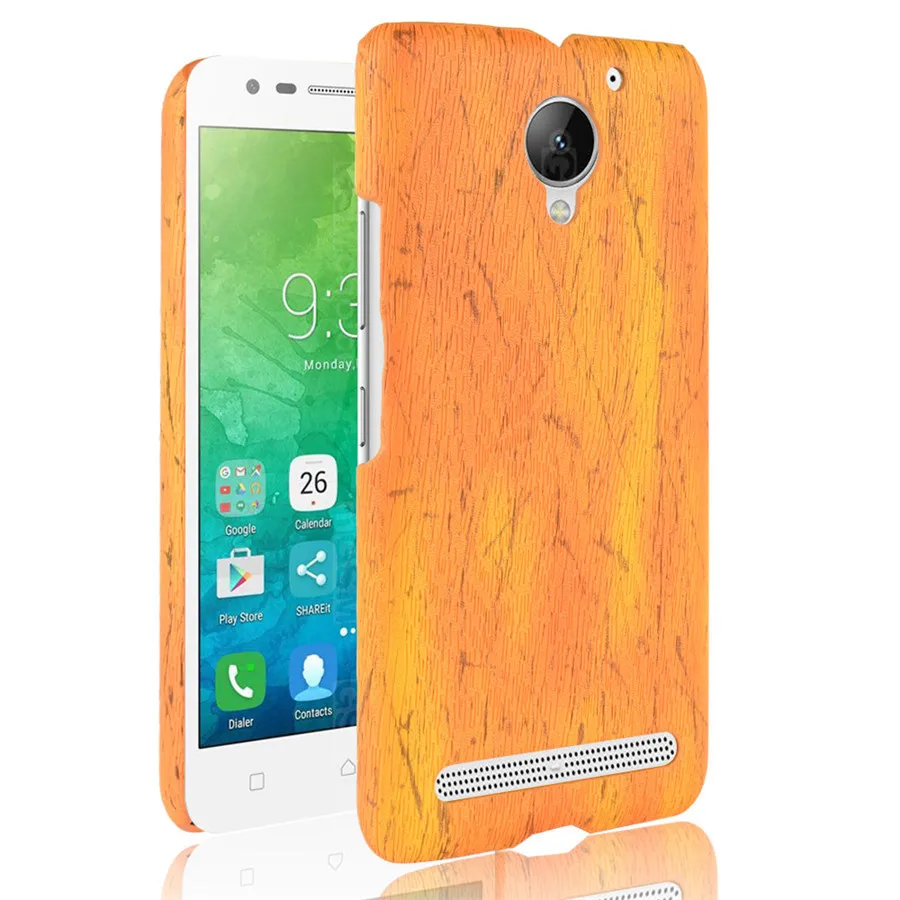 Чехол HOTSWEI для Lenovo Vibe C2 / Power 5 0 дюйма тонкий жесткий защитный чехол из дерева K10A40 |
