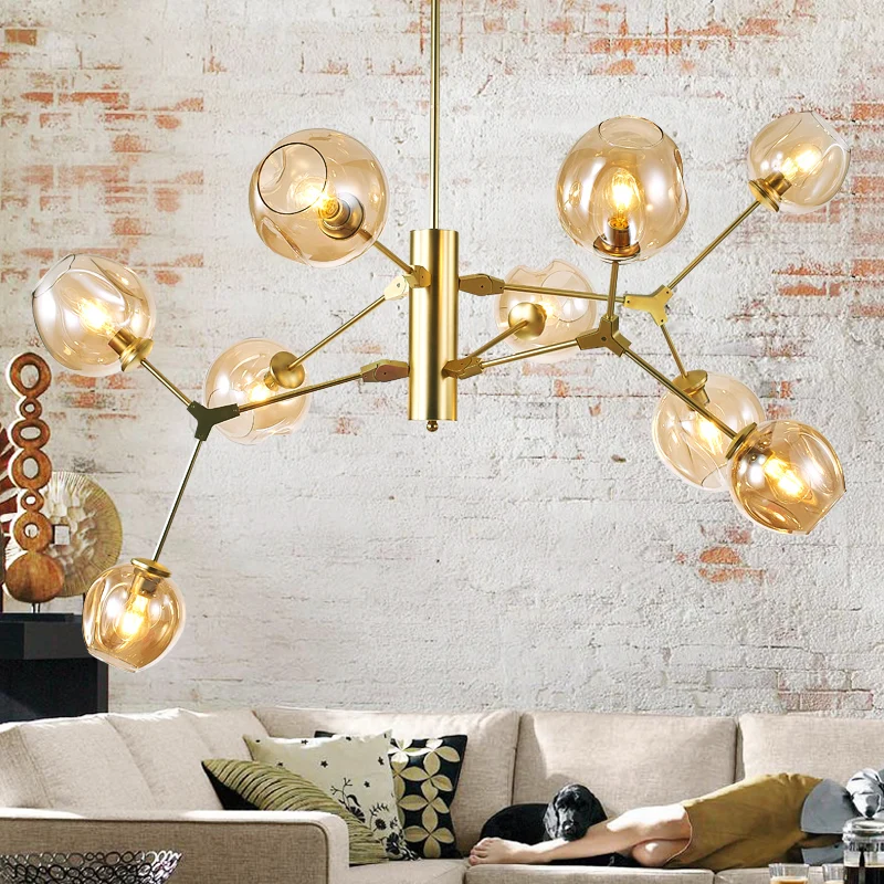 Goede Metalen Postmoderne Hanglampen Goud/Zwart E27 Lamphouder Nordic Hanglamp Voor Eetkamer Salon Hotel Verlichtingsarmaturen