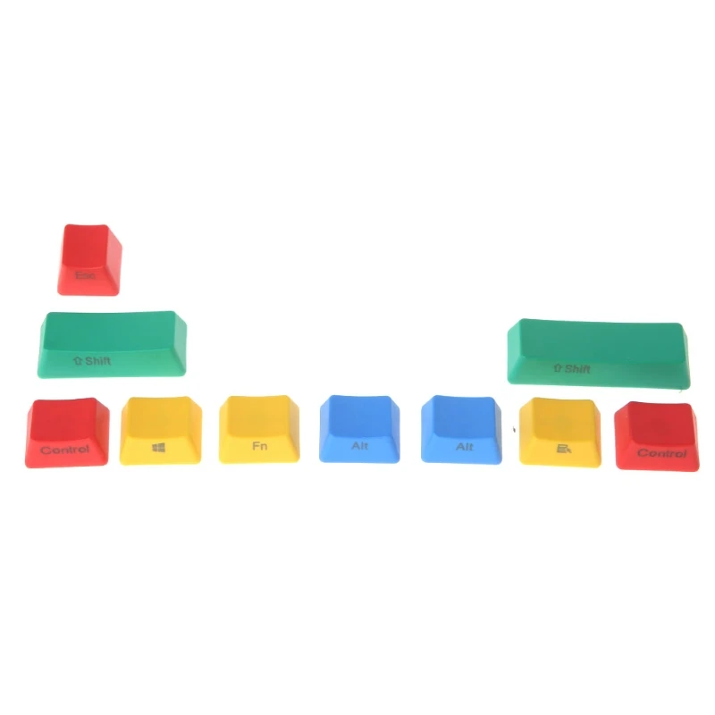 3 PBT 10 клавиш Keycap RGBY механическая клавиатура комплект надстройки OEM вишня высота - Цвет: 3