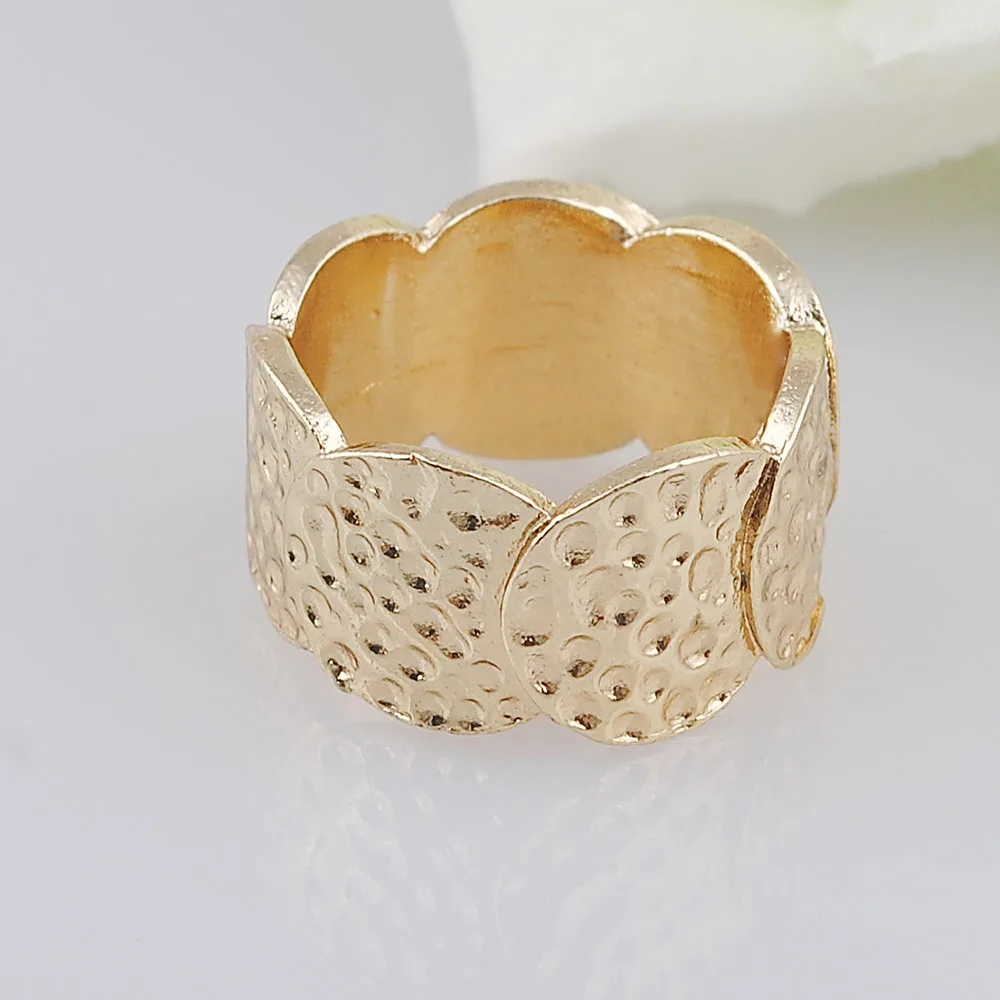 Золотые мужские/женские мужские кольца-знаки золотого цвета с желобом и цинковым