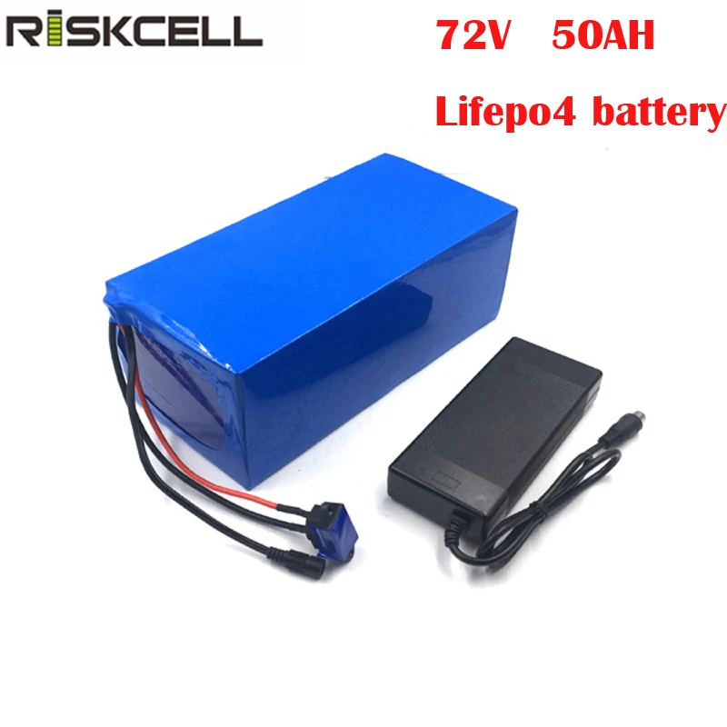 high safety lifepo4 72V 50Ah batteries 72V 4000w golf cart electronic bike battery with 4A charger