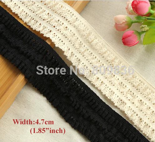 1 ярд/партия ширина: 4 7 см эластичное растягивающееся кружево натурального цвета