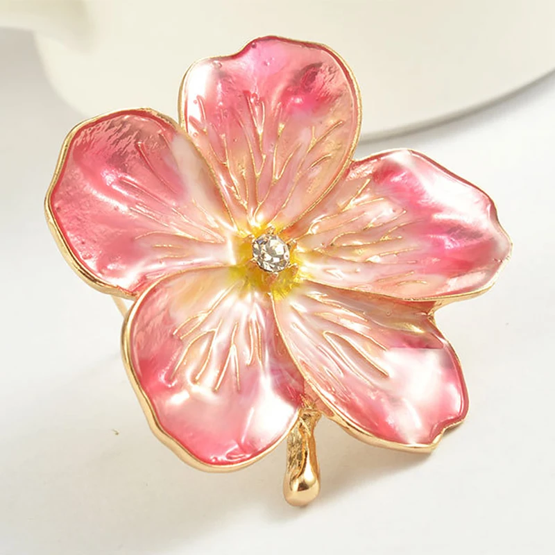 4.5*4.3Cm Flower Cardigan Clip Duck-Mouth Clips Pin Brooch Alloy Buckles For Sweater Shawl Shawl Shirt Cardigan Decoration Women