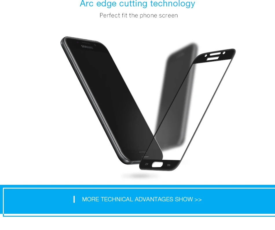 Glas для A5 A520 9 H полное покрытие закаленное стекло для samsung Galaxy A 5 A 520F A 520 5,2 дюймов Защитная пленка для экрана чехол