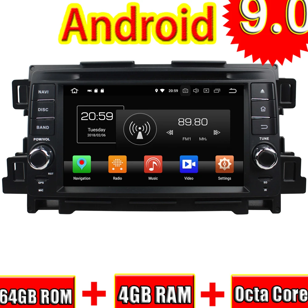 Автомобильный GPS навигатор Topnavi 7 дюймов Android 9 0 автомобильный радиоплеер для Mazda CX