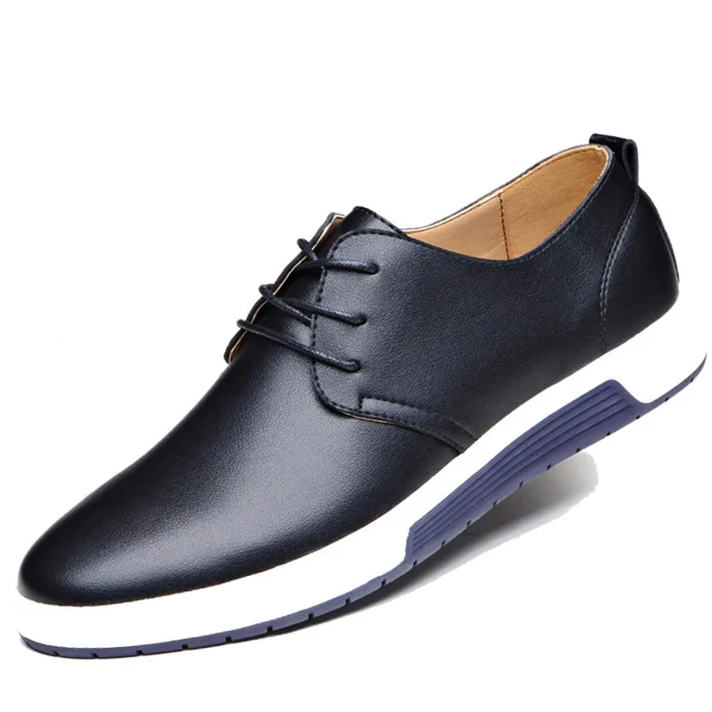 Akexiya New Casual Shoes Men Fashion Leather Mens Spring Autumn Men's Flats Oxfords Genuine Man Driving | Обувь