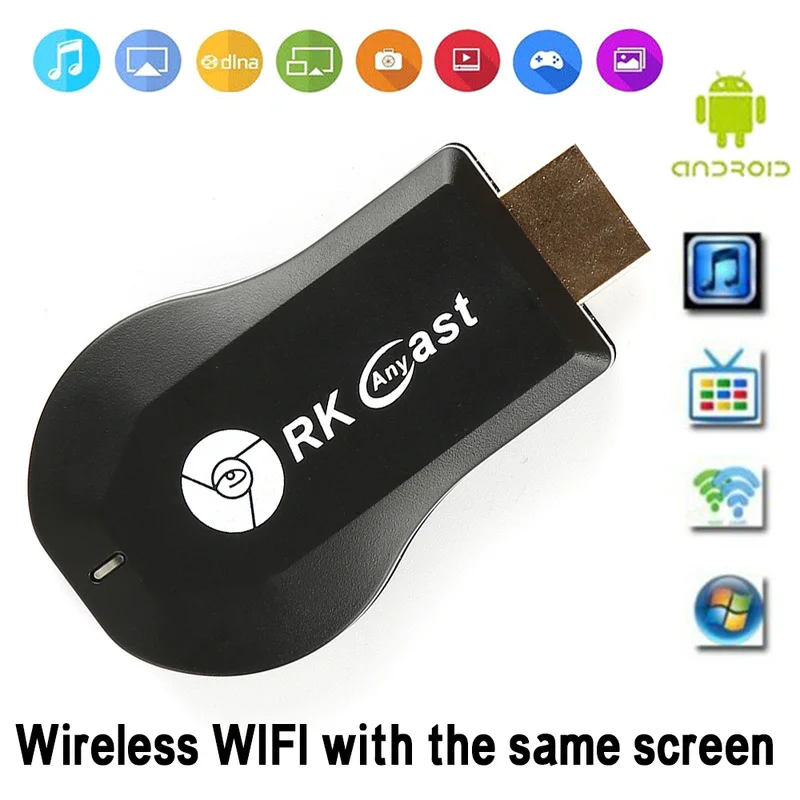 Беспроводной ТВ приемник Anycast M4 M9 Plus 1080P Wi Fi Поддержка Airplay HDMI для iPhone IOS