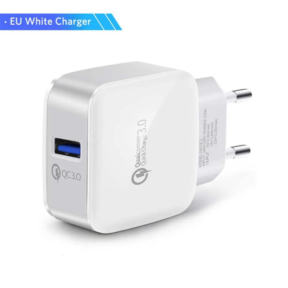 Для быстрой зарядки 3,0 QC 3,0 USB Turbo настенное быстрое зарядное устройство для samsung S8 S9 Plus Note 8 9 huawei P10 P20 Pro Lite Mi 8 SE - Тип штекера: Original White