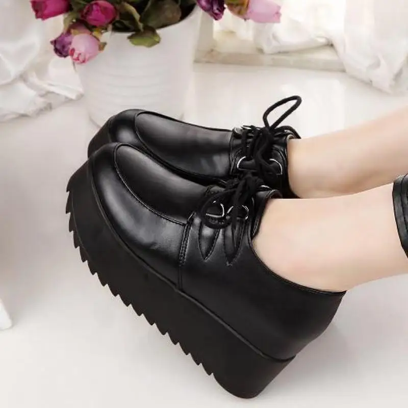 Милая удобная повседневная обувь на толстой подошве в стиле ретро | Обувь