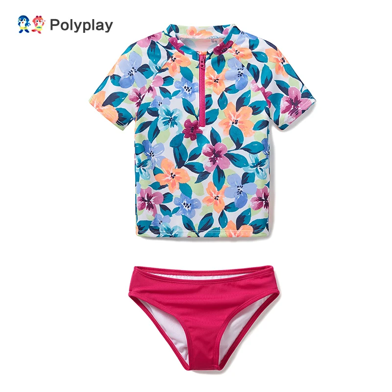 Girls swimming girls two-piece printed bathing suit women's resort beach | Мать и ребенок