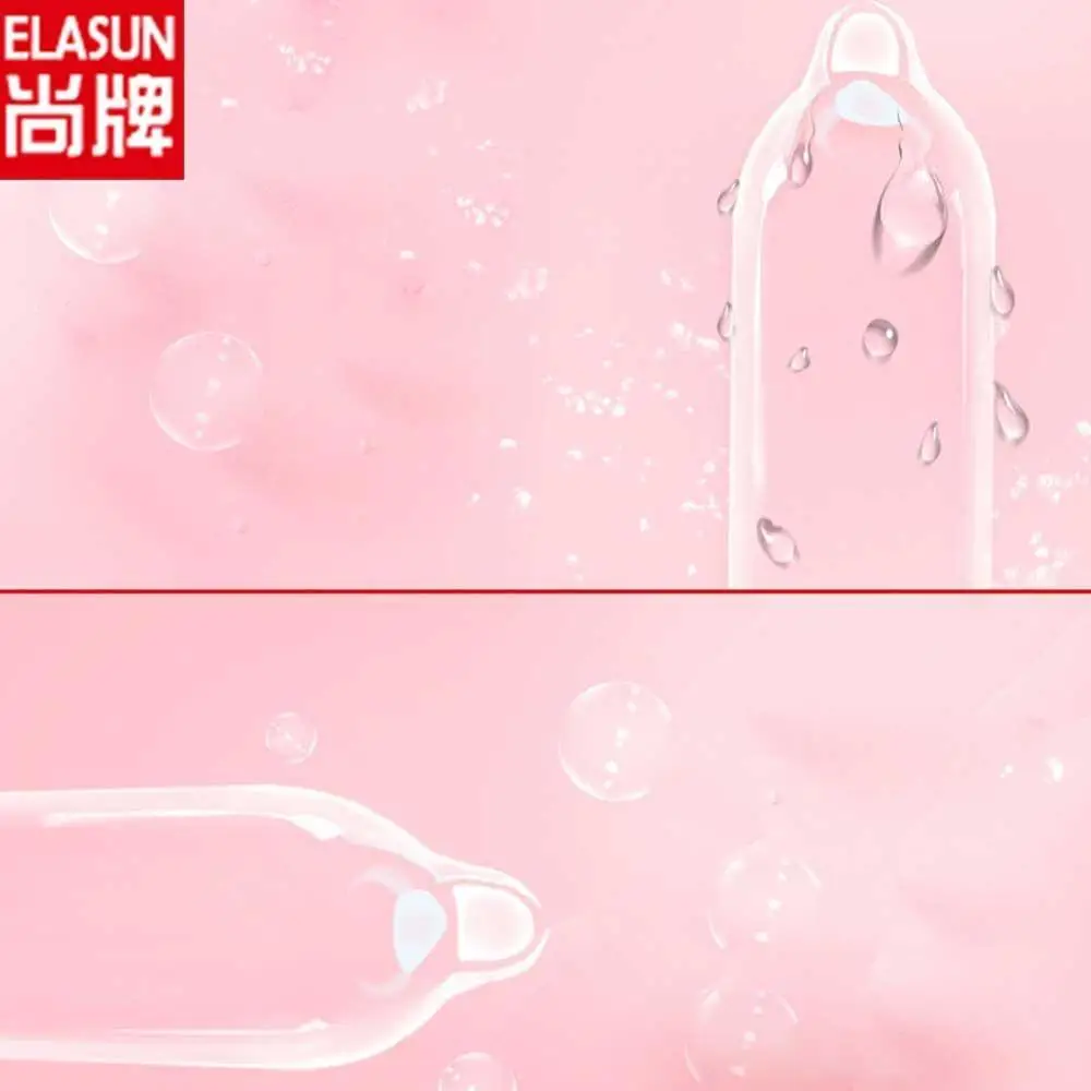 Латексные презервативы ELASUN ультратонкие латексные с насадкой на пенис 0 04 мм для