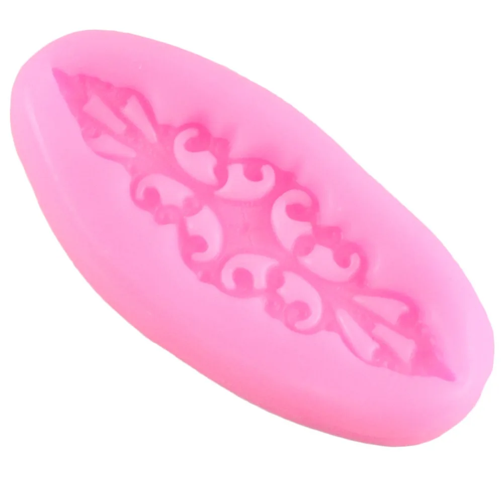 3D ремесло барокко рельеф прокрутки силиконовая форма помадка Шоколадные конфеты