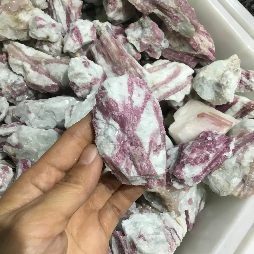 Природный красный турмалин rought stone rubellite stones|Камни| |