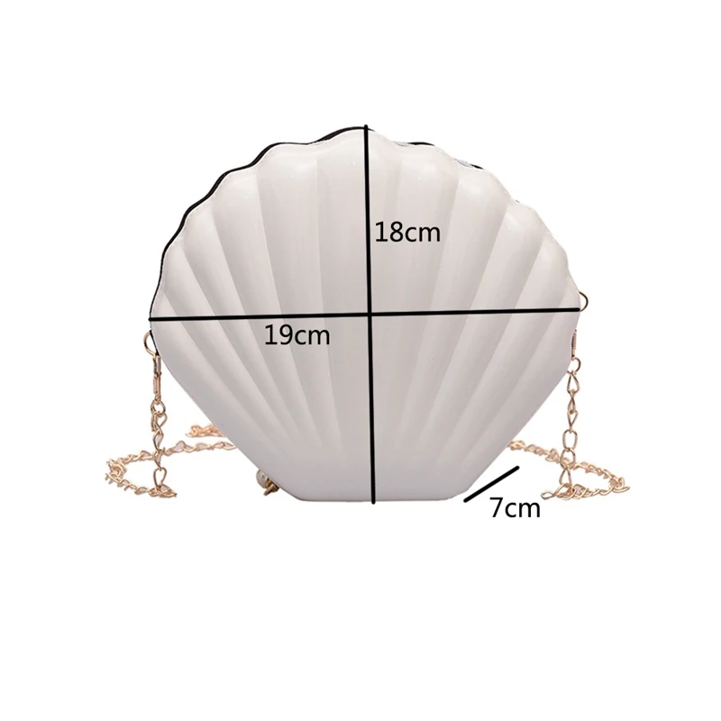 Новая Элегантная женская маленькая сумка из искусственной кожи в форме ракушки